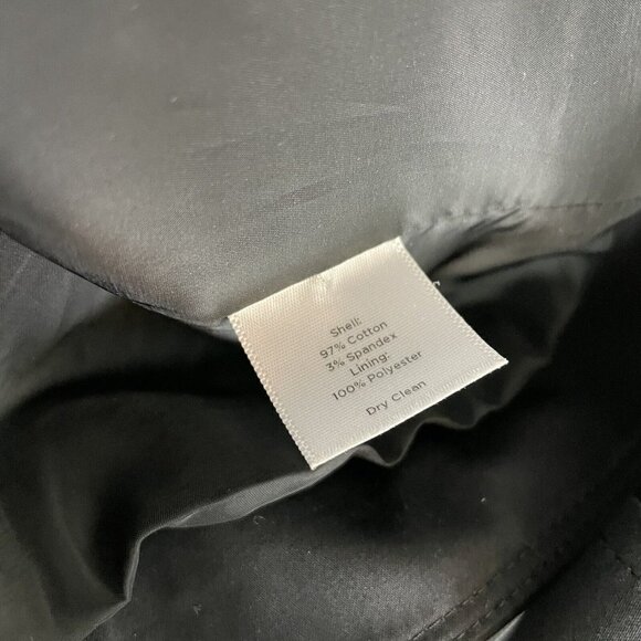 Talbots Black Short Blazer Loop Neck Design Single Button Size 4 Lined - Picture 6 of 7